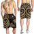 Yap Men's Short - Gold Tentacle Turtle - Polynesian Pride