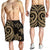 Kosrae Men's Short - Gold Tentacle Turtle - Polynesian Pride