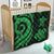 Marshall Islands Premium Quilt - Green Tentacle Turtle - Polynesian Pride