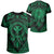 Hawaii Map Kanaka Turtle Polynesian T Shirt Circle Style Green Unisex Green - Polynesian Pride