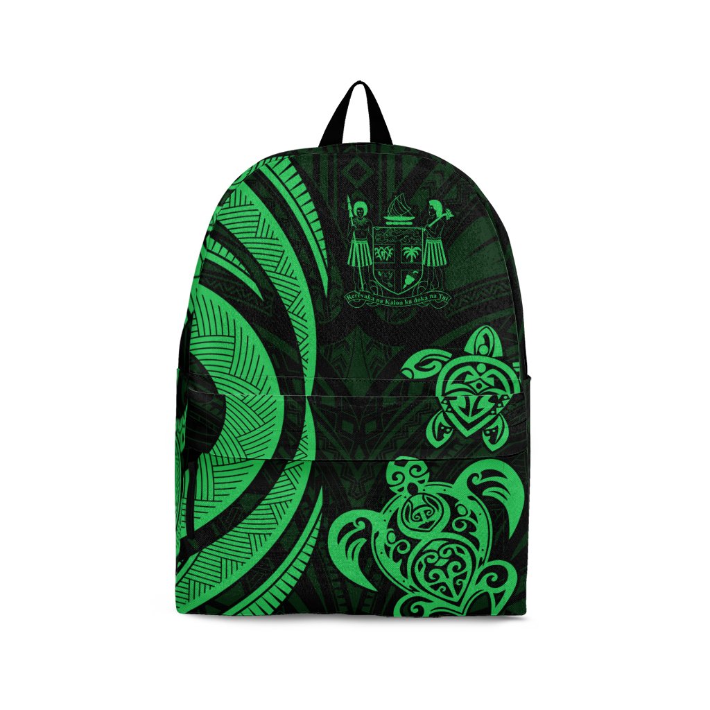 Fiji Backpack - Green Tentacle Turtle Crest Green - Polynesian Pride