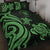 Niue Quilt Bed Set - Green Tentacle Turtle Green - Polynesian Pride