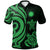 Nauru Polo Shirt Green Tentacle Turtle Unisex Green - Polynesian Pride