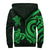 Cook Islands Sherpa Hoodie - Green Tentacle Turtle - Polynesian Pride