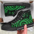 Niue High Top Shoes - Green Tentacle Turtle - Polynesian Pride