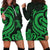 Tahiti Women Hoodie Dress - Green Tentacle Turtle Green - Polynesian Pride