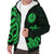 Tahiti Sherpa Hoodie - Green Tentacle Turtle - Polynesian Pride