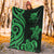 Tuvalu Premium Blanket - Green Tentacle Turtle - Polynesian Pride