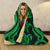 Samoa Hooded Blanket - Green Tentacle Turtle - Polynesian Pride