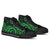 Niue High Top Shoes - Green Tentacle Turtle - Polynesian Pride