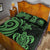 Federated States of Micronesia Quilt Bed Set - Green Tentacle Turtle - Polynesian Pride