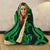 Fiji Hooded Blanket - Green Tentacle Turtle - Polynesian Pride