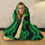 Vanuatu Hooded Blanket - Green Tentacle Turtle - Polynesian Pride