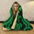 Wallis and Futuna Hooded Blanket - Green Tentacle Turtle - Polynesian Pride