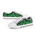 Northern Mariana Islands Low Top Canvas Shoes - Green Tentacle Turtle - Polynesian Pride