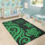 Fiji Area Rug - Green Tentacle Turtle Crest - Polynesian Pride