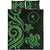 Chuuk Quilt Bed Set - Green Tentacle Turtle - Polynesian Pride