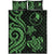 Yap Quilt Bed Set - Green Tentacle Turtle - Polynesian Pride