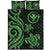 Hawaii Quilt Bed Set - Green Tentacle Turtle - Polynesian Pride