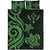 Kosrae Quilt Bed Set - Green Tentacle Turtle - Polynesian Pride