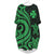 Wallis and Futuna Batwing Pocket Dress - Green Tentacle Turtle Women Green - Polynesian Pride