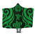 American Samoa Hooded Blanket - Green Tentacle Turtle Hooded Blanket Green - Polynesian Pride