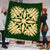 Hawaiian Royal Pattern Premium Quilt - Green - A3 Style - AH - Polynesian Pride