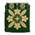 Hawaiian Royal Pattern Quilt Bed Set - Green - L1 Style - AH Green - Polynesian Pride