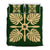 Hawaiian Royal Pattern Quilt Bed Set - Green - I3 Style - AH Green - Polynesian Pride