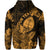 Custom Guam Polynesian Hoodie Tropical Flowers Tan LT8 - Polynesian Pride