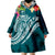 Guam Polynesian Summer Plumeria Turquoise Green Wearable Blanket Hoodie LT9 - Polynesian Pride