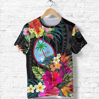 Guam Polynesian T Shirt Tropical Flowers Colorful Vibes LT8 Red - Polynesian Pride