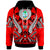 Guam Hoodie Tribal Sun Tattoo Red Color Unisex Red - Polynesian Pride