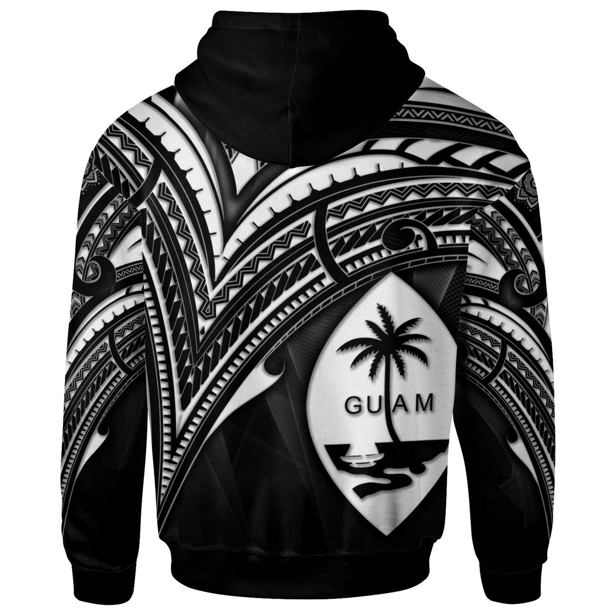 Guam Zip Hoodie Cross Style - Polynesian Pride