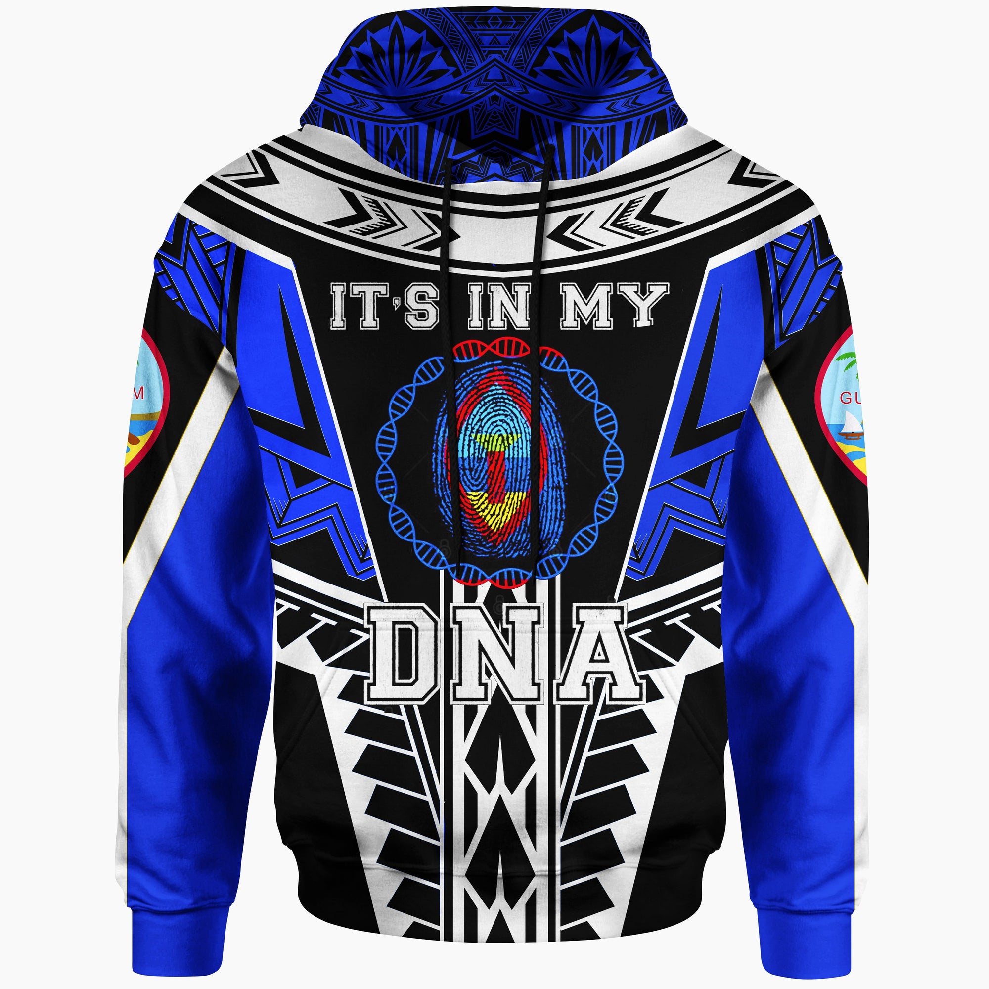 Guam Hoodie Its In My DNA Blue Color Unisex Blue - Polynesian Pride