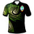 Guam Polo Shirt Leader Wolf Is You Gradient Color Unisex Green - Polynesian Pride