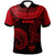 Guam Polo Unique Serrated Texture Red Unisex Red - Polynesian Pride