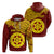 Custom Haapai High School Hoodie Maroon and Gold LT4 Unisex Maroon - Polynesian Pride