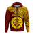 Custom Haapai High School Zip Hoodie Maroon and Gold LT4 - Polynesian Pride