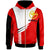 Hawaii Zip up Hoodie Athletes Style Unisex Red - Polynesian Pride