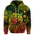 Hawaii Turtle Polynesian Zip Hoodie Plumeria Flower Unique Style Reggae LT8 - Polynesian Pride