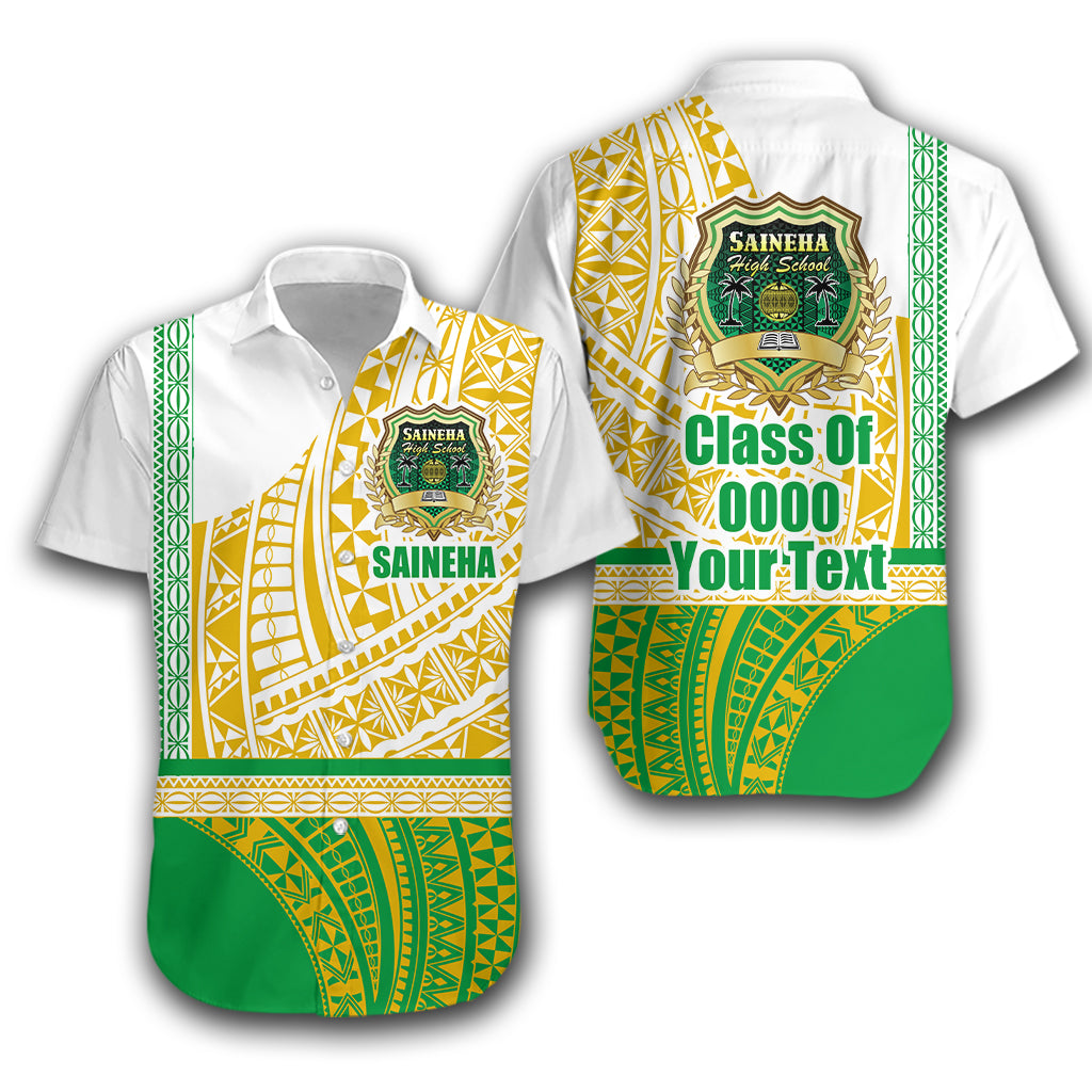 (Custom Personalised) Saineha Tonga Hawaiian Shirt Old Style Special - Class of - LT16 Unisex Green - Polynesian Pride