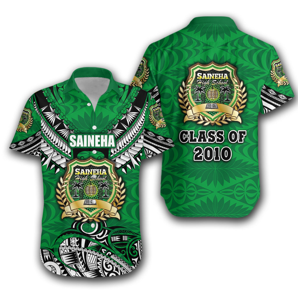 Saineha Tonga Hawaiian Shirt Polynesian Style - Class off 2010 - LT16 Unisex Green - Polynesian Pride