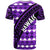 Hawaii T Shirt Purple Hawaiian Tribal Seamless Pattern - Polynesian Pride