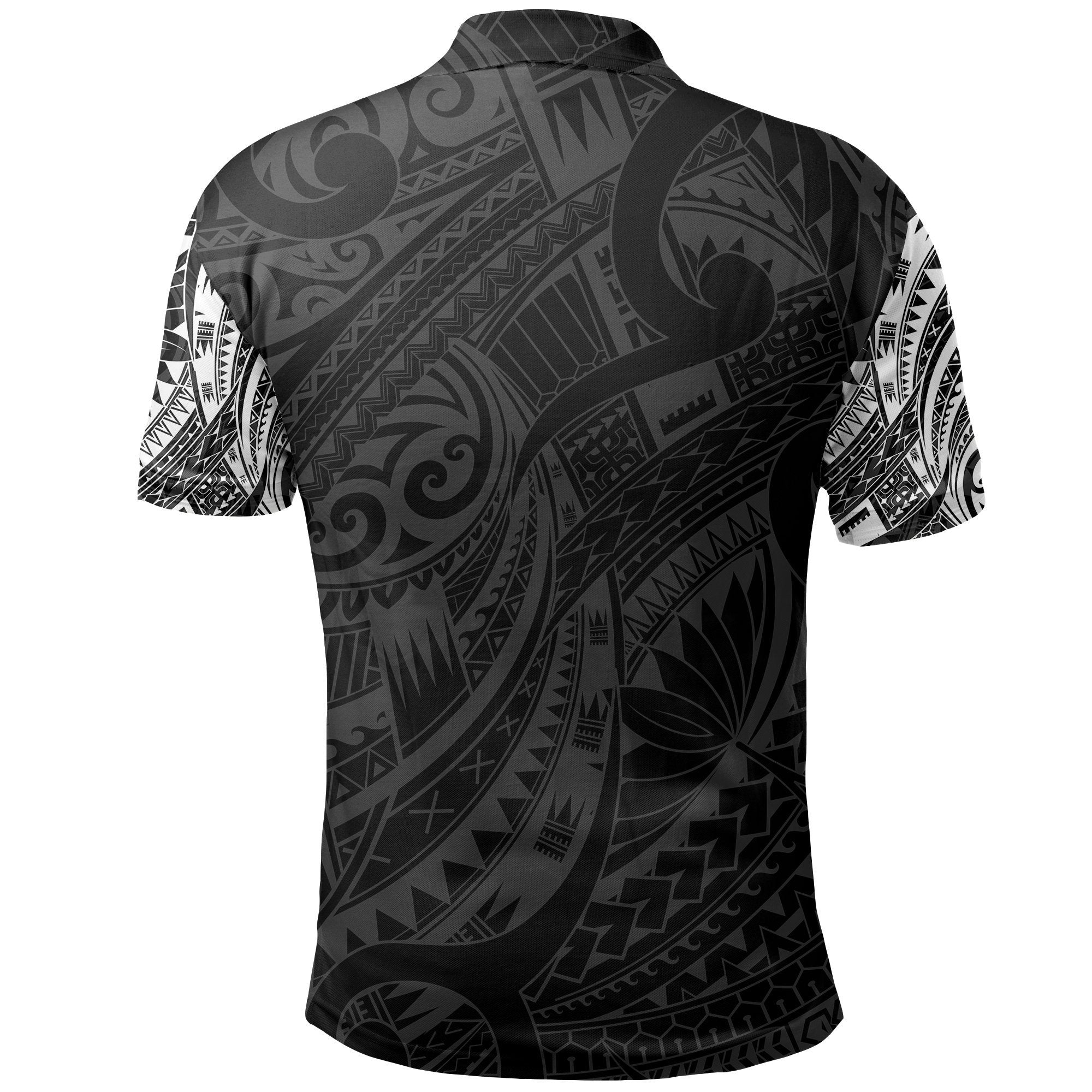 Manaia Maori Tattoo Polo Shirt White