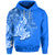 Custom Hammerhead shark Hoodie Polynesian Blue Style LT6 Unisex Blue - Polynesian Pride