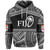 Custom Fiji Rugby Polynesian Patterns Hoodie White Unisex White - Polynesian Pride