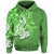 Custom Hammerhead shark Hoodie Polynesian Green Style LT6 Unisex Green - Polynesian Pride