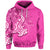 Custom Hammerhead shark Hoodie Polynesian Pink Style LT6 Unisex Pink - Polynesian Pride