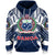 Custom Vibe Hoodie Samoa Hoodie Unisex Blue - Polynesian Pride